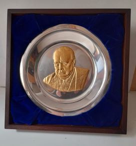 Sterling Silver Winston Churchill Plate