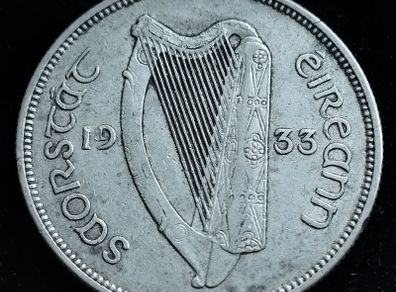 Ireland - 1933 - Florin - Salmon - Silver - KM.7 - [2751]