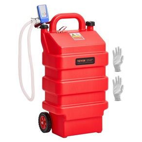 Fuel Caddy, 16 Gallon, Portable Fuel Tank with 12V DC 2.5 GPM Electric Fuel Transfer Pump, 4 ft Delivery Hose & Auto-Stop Sensor Nozzle