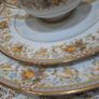 22 kt gold Noritake Ireland Fine Bone China Dinner Service 6 Place Settings Image 2