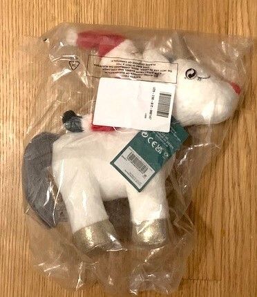 Santa on a Unicorn Soft Toy