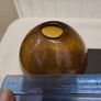 3 amber Glass vases Image 5