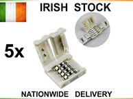 main image for ad 5x STRAIGHT Connector Converter For Led Strip Light RGB 5050