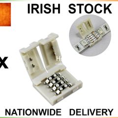5x STRAIGHT Connector Converter For Led Strip Light RGB 5050