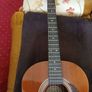 Hondo vintage acoustic guitar h117n. Image 3