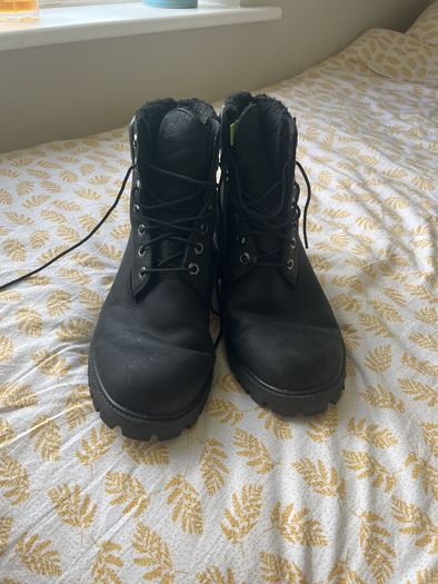 Timberland Black Sherpa-Lined Men's Books UK 9.5/EUR44