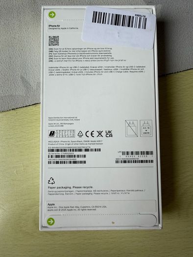 Iphone Air 17 256gb Black