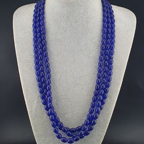 Vintage Cobalt Blue African Glass Beads Strands