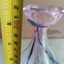 Striking, unusual and beautiful, small hand blown JER POINT vase Image 4