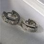 Pristine Vintage Reversible Silver Huggies Image 2