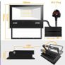 LED Floodlight Outdoor 40W 4000LM, Flood Lights Colour Changing, 120 RGB Colours- Warm White-Timing-Remote Control - 5 Modes, IP66 Waterproof, UK 3-Plug Image 4