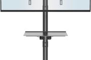 Mobile TV Stand on Wheels for 23-55 inch Plasma/LCD/LED TVs, Portable TV Stand with Laptop Shelf, Height Adjustable Wheeled Rolling TV Cart Trolly up to 25kg, Max. VESA 400x400mm (FREE POSTAGE)