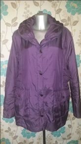 Purple padded Dunnes coat size UK18/20 EUR46/48 Postage included