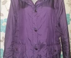 Purple padded Dunnes coat size UK18/20 EUR46/48 Postage included