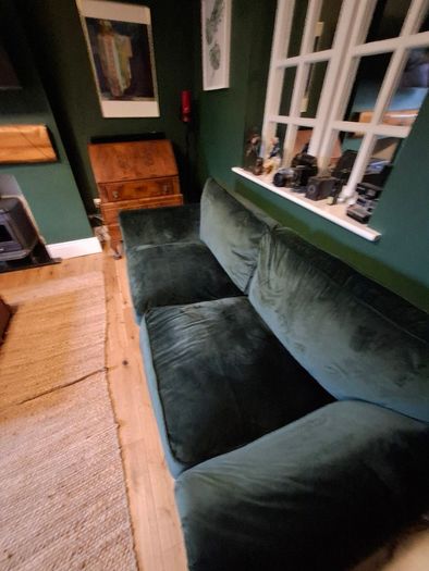Velvet sofa