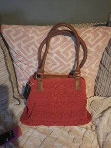 New straw handbag