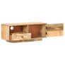TV Cabinet 90x30x35 cm Solid Mango Wood Image 3