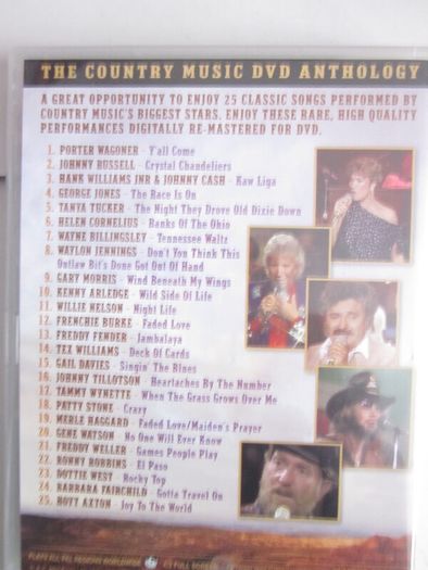 101 Country Greats Including 50 Number 1 Hits, 4 DVD's