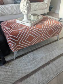arm chair and footstool