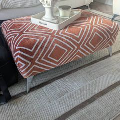 arm chair and footstool