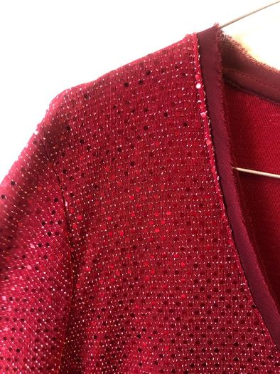 Red sparkly top (approx size 14)