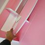 pink kids study desk and chair Image 4