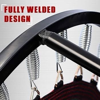 NEW SALE | 40" Folding Mini Fitness Indoor Exercise Workout Rebounder Trampoline with Handle, Max Load 150KG