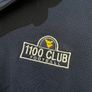 VTG Nike Long Sleeve Polo Shirt Rare WVU 1100 Club Size L Blue\Navy Image 2