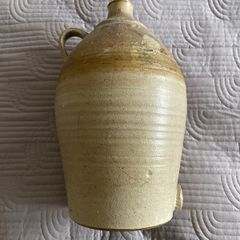 Large Vintage Stoneware Flagoon