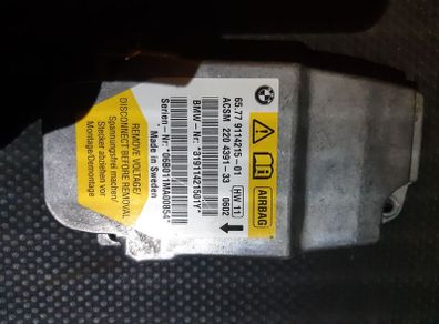 BMW 5 Series SRS Airbag Module 65779160558 - 01