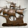 Hand-Crafted Copper Ship Santa Maria Image 4