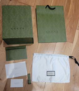 New Green Range Gucci Presentation Case Gift Box & Gift Bag Set