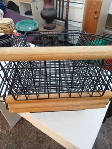 Drawer Baskets, Black Wire FOUR Kitchen