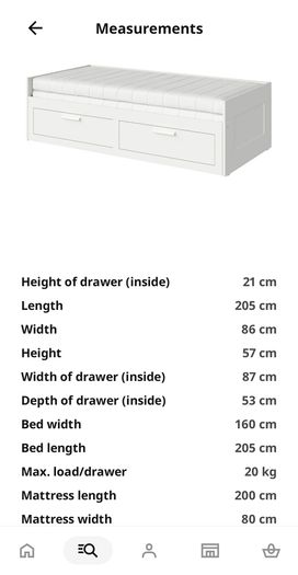 Ikea day bed, 2 mattresses and 2 mattress toppers