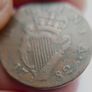 1782 Ireland-Hibernia George III  Halfpenny Nice Example Image 5