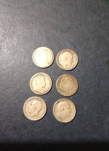 Six  Assorted Coins