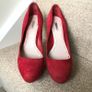 Designer Miu Miu red high heels Image 5