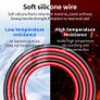 Multimeter Silicone Test Leads with Replaceable Gold Plated Needle Probes Image 3