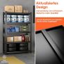 Heavy Duty Metal Shelf 183x90x40 cm with 5 Adjustable Metal Shelf | Garage Shelving Units | Racking for Garage | Storage Shelf for Cellars & Workshops | Load capacity up to 1000 kg | Black Image 7