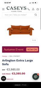 Caseys Arlington Extra Large Sofa