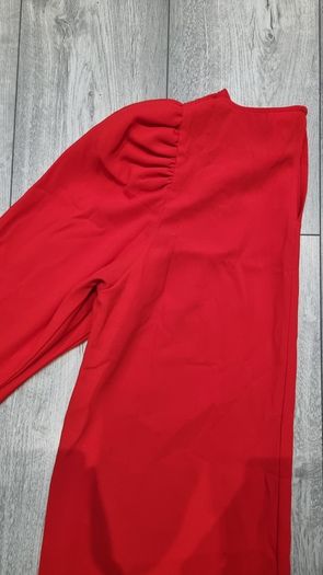 H&M Red Long Sleeve Shift Dress M