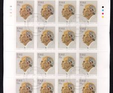 2011 Ireland Birth Centenary of Cearbhall O'Dallaigh (President of Ireland) Commemorative Stamps Plate 1A1A1A1A Fine CDS Used with Dublin cancel of 3rd February 2011 (First day of issue) on envelope extract.