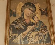 Our Lady of Perpetual Help Gold Framed Vintage Print