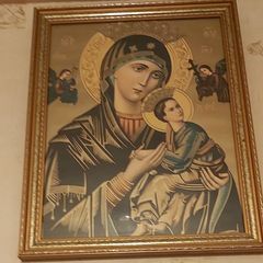 Our Lady of Perpetual Help Gold Framed Vintage Print
