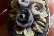 Vintage Floral Rose Brooch