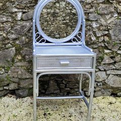 60s bamboo & rattan dressing table