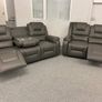 Axel Manual Leather Recliner Sofa Set Image 7