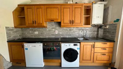 Natural wood Kitchen furniture