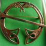 Vintage Beautiful Celtic Brooch made of Bronze Image 4