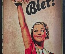 Octoberfest / beer, vintage style metal sign .